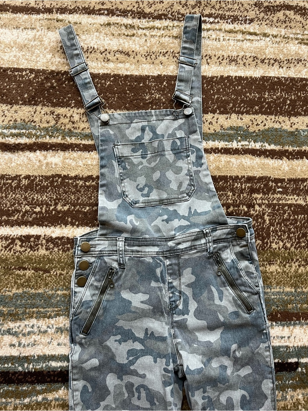Forever21 Long Camouflage Overalls